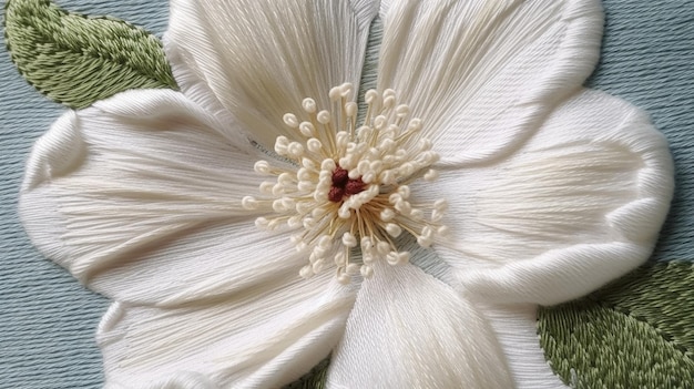 Detal haftu florystycznego